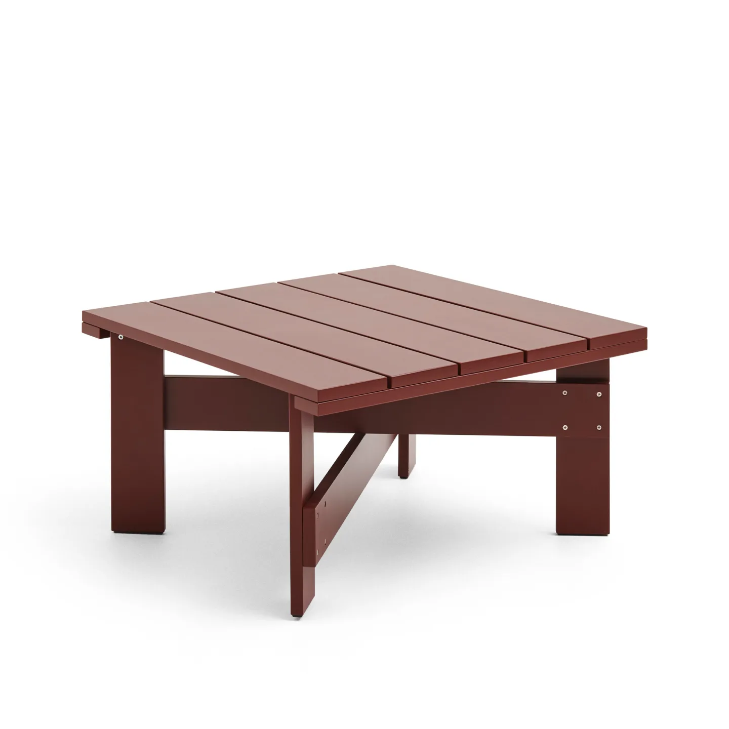 HAY - Crate Low Table - Iron red - Småbord och sidobord utomhus - Gerrit Rietveld - Röd - Trä