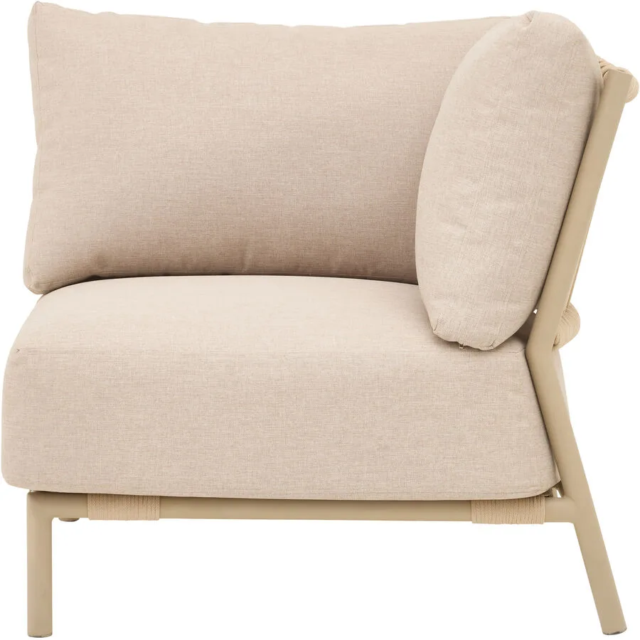 Loungeelement Tirana Beige Stahl 85 cm 85 cm