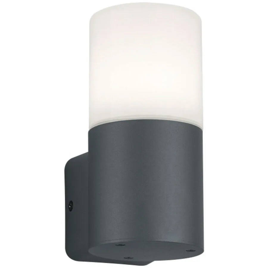 Wandlampe aussen Cleara Grau/Weiss Aluminium 17.5 cm - Farbe: anthrazit/weiss - Material: Aluguss