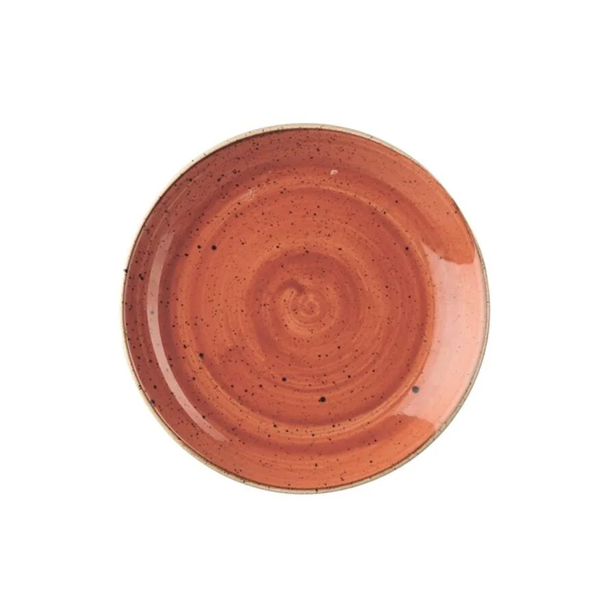 Churchill Teller flach Stonecast Orange Porzellan 21.7 cm