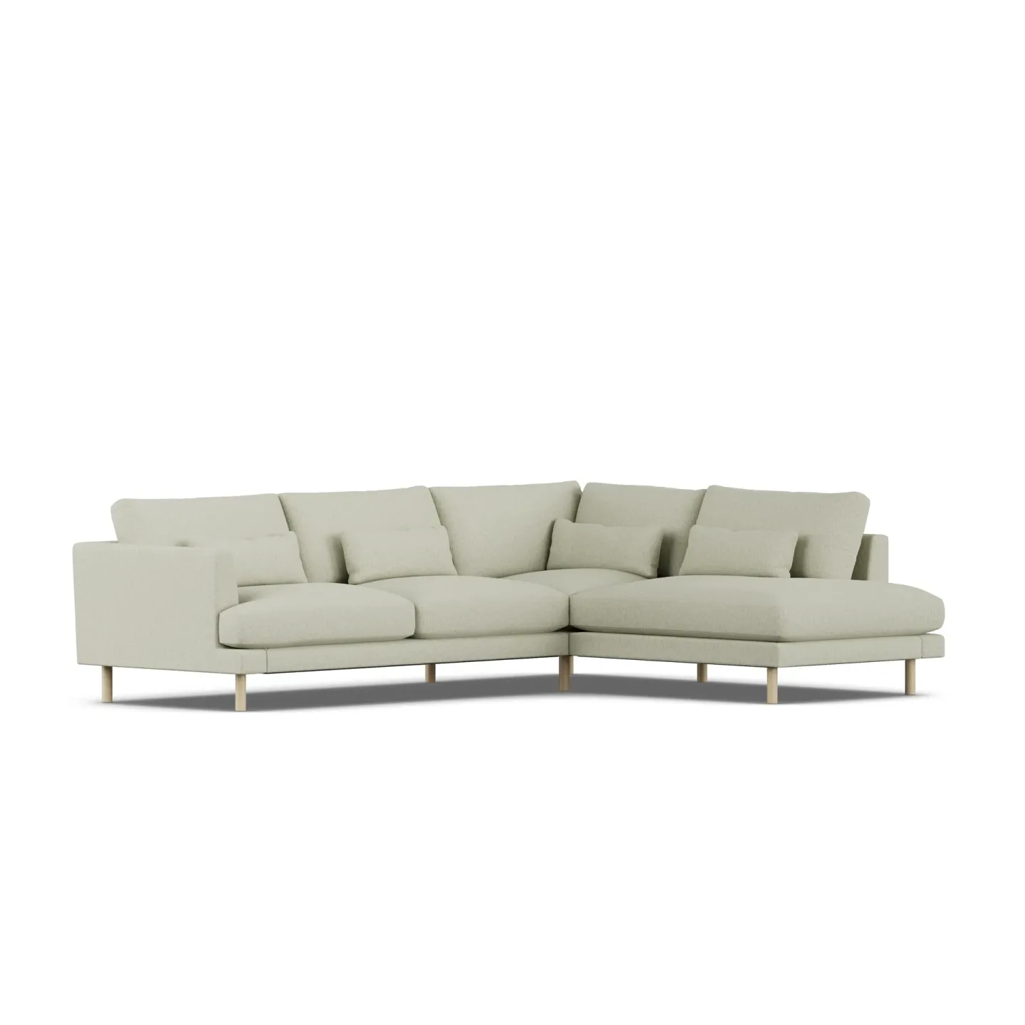 1898 Bredhult Sofa Luiza Beige 3981-Eiche weiß geölt, 3-sitzig A1
