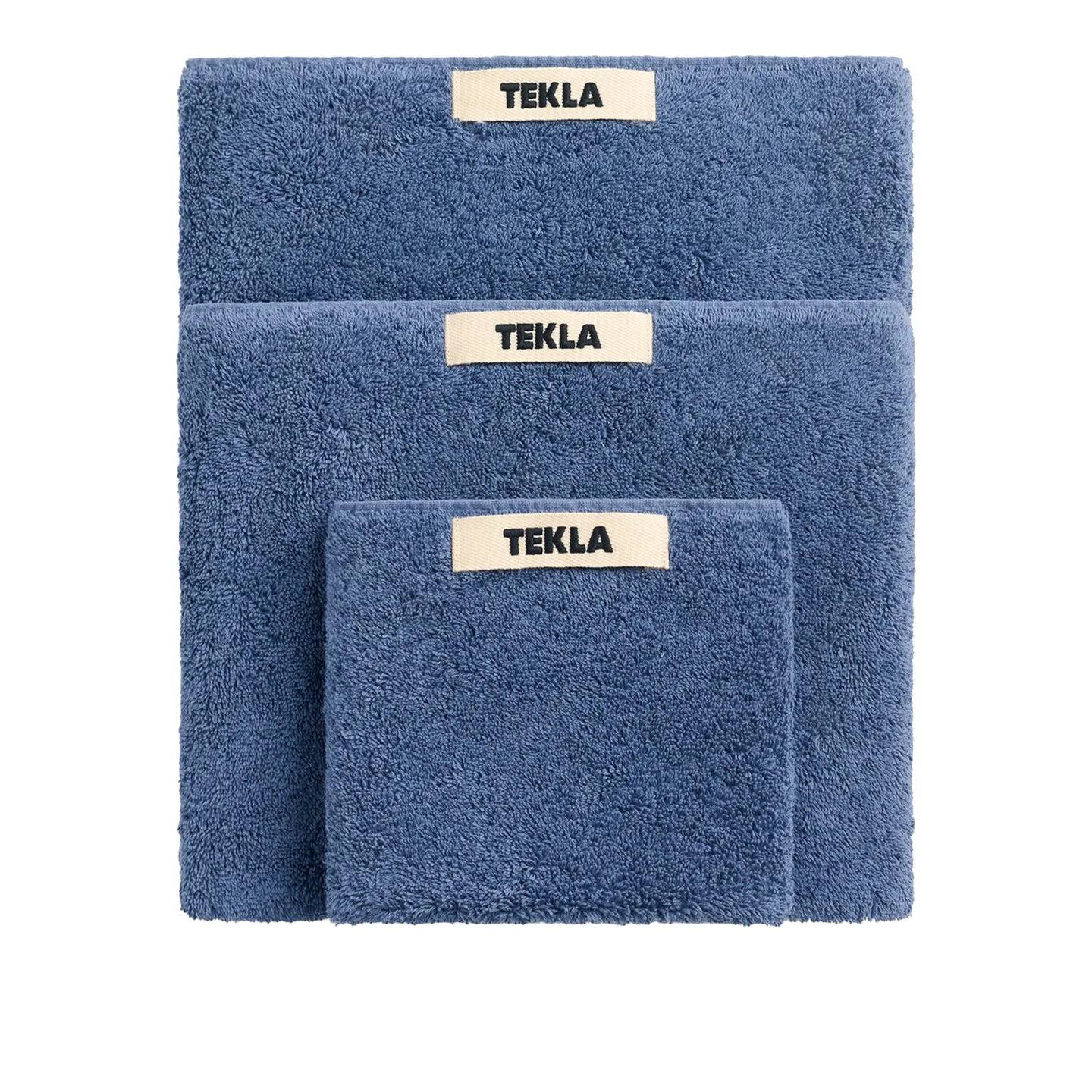 Tekla - Terry handduk storm blue 30 x 50 cm - Handdukar och badlakan - Blå - Bomull