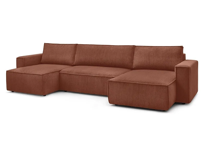 Wohnlandschaft BOBOCHIC NIHAD Cord-Stoff orange