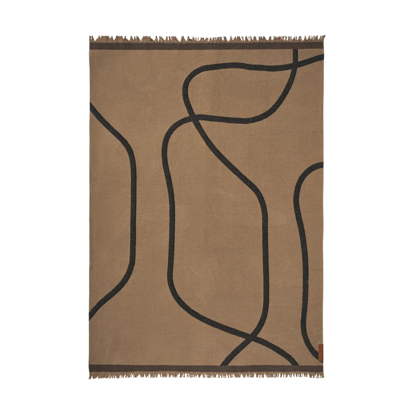 Mette Ditmer Shadow Plaid Latte-black, 130x175 cm