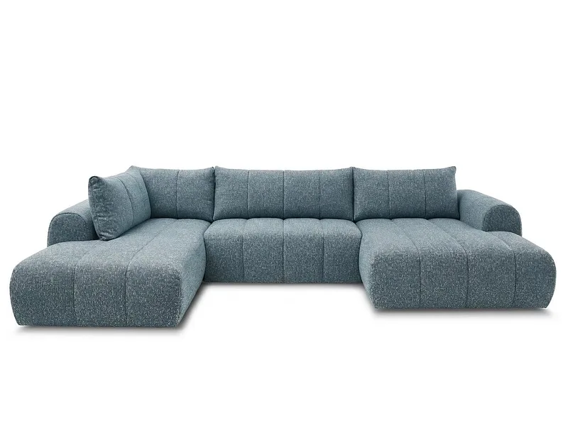 Wohnlandschaft BOBOCHIC NESTY Stoff chiniert blau
