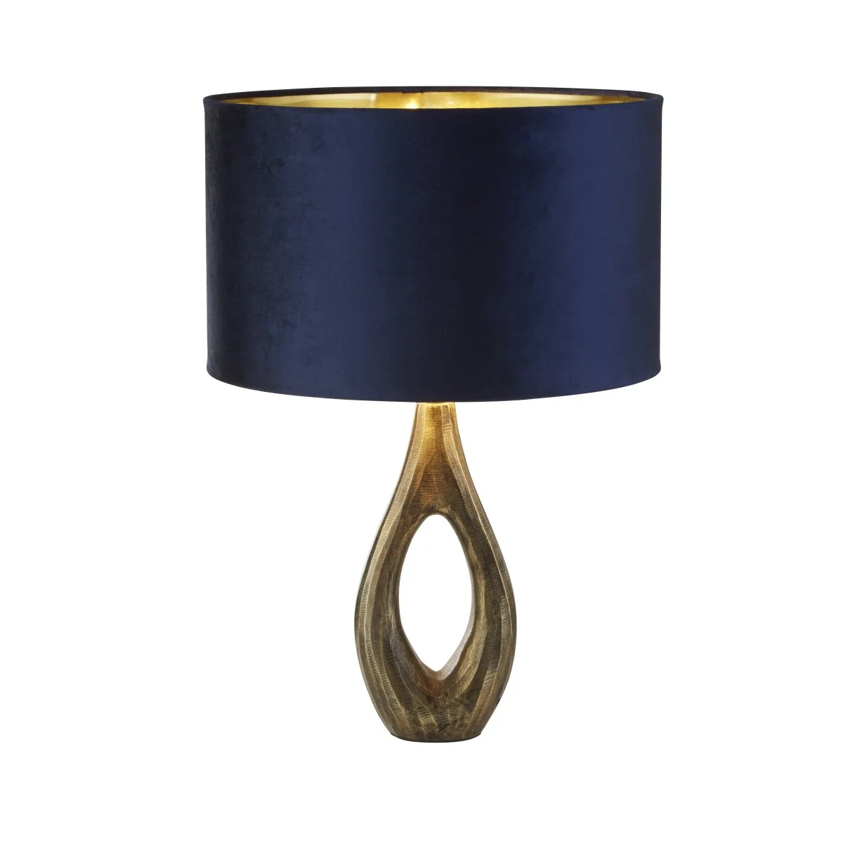 Searchlight - Bucklow 40cm - Bordslampa - Mörkblå