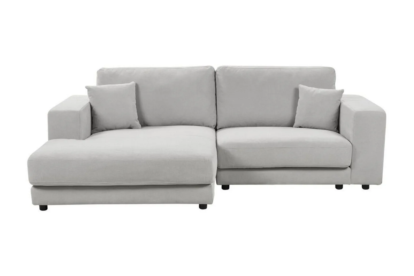 Ersi Soffa med Divan 3-sits - Grå/Svart