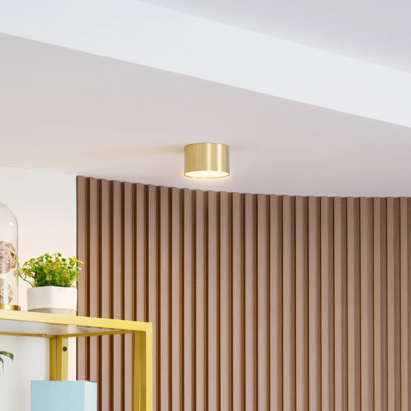 Nivoria LED Spotlight Ø11 Gold - Lindby - Wohnzimmer - Modern - Aluminium - Rund
