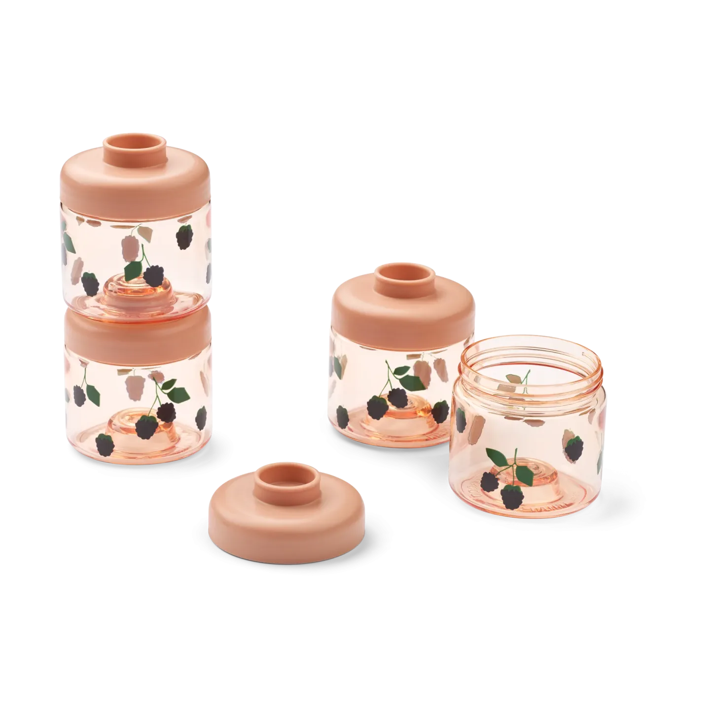 Liewood Dominique Babynahrungsbehälter 100 ml 4er-Pack Berry-Pale Tuscany