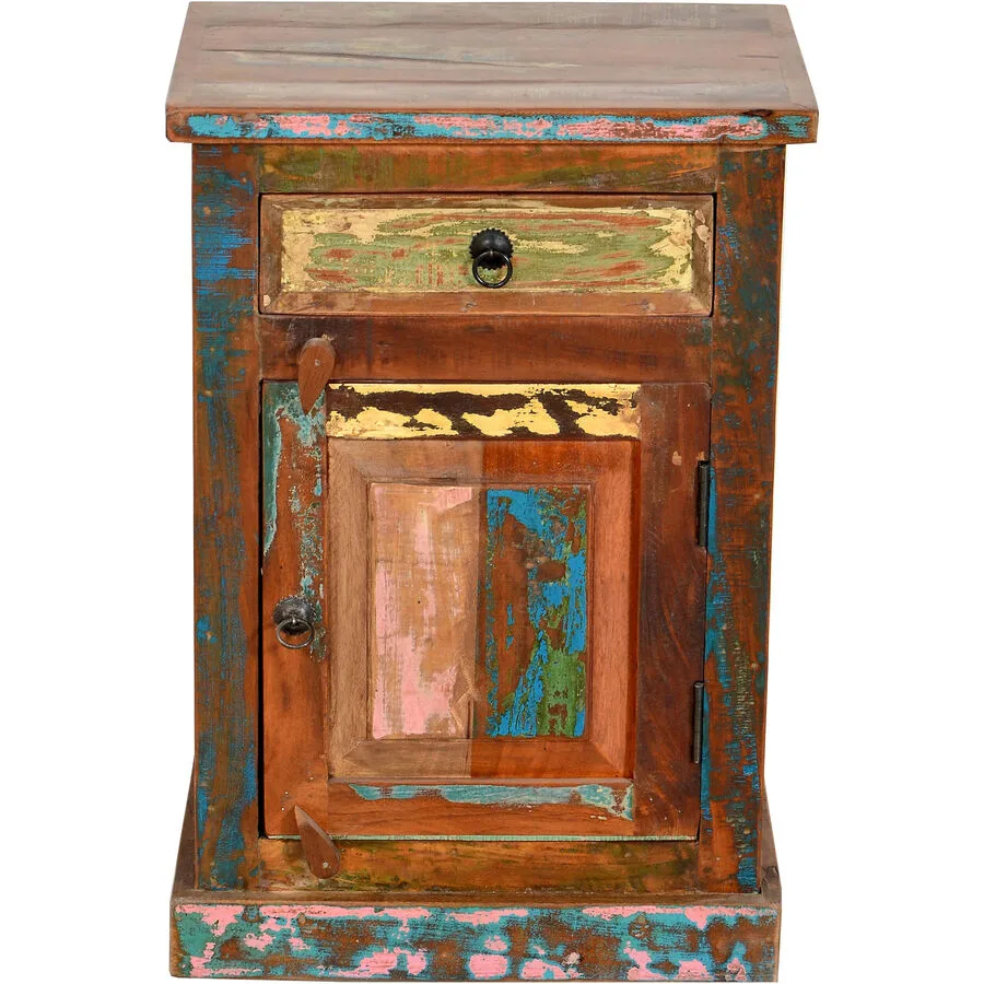 Kommode South Natur, Bunt Holz B 55 H 73 cm