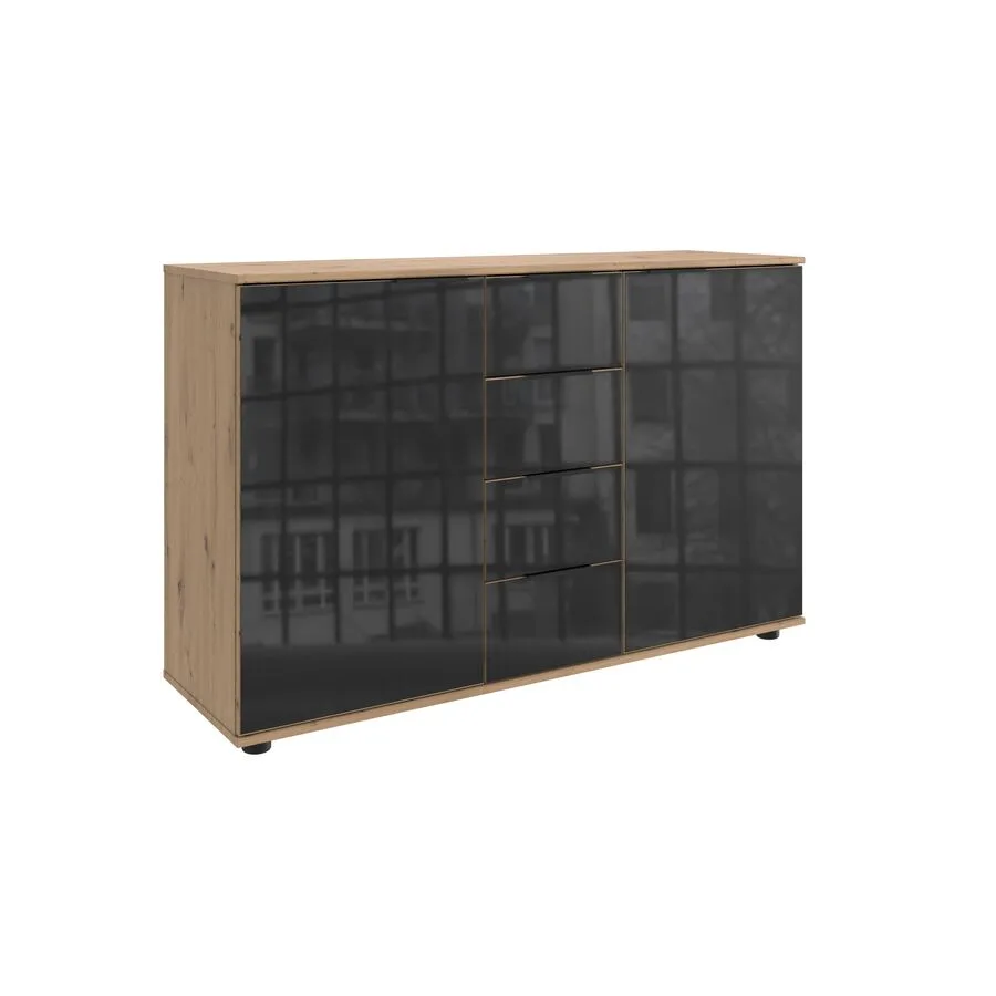 Kommode Metac Eiche Nachbildung Holzwerkstoff B 130 H 83 cm