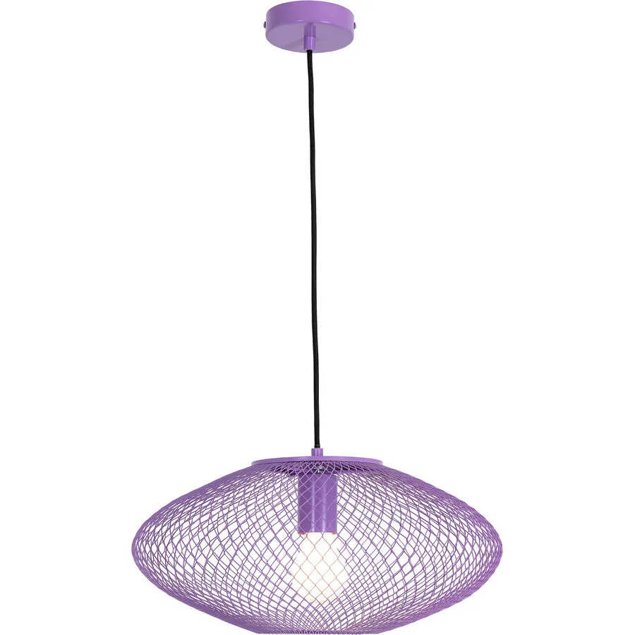 Pendellampe Amour Lila Metall 40 cm 150 cm