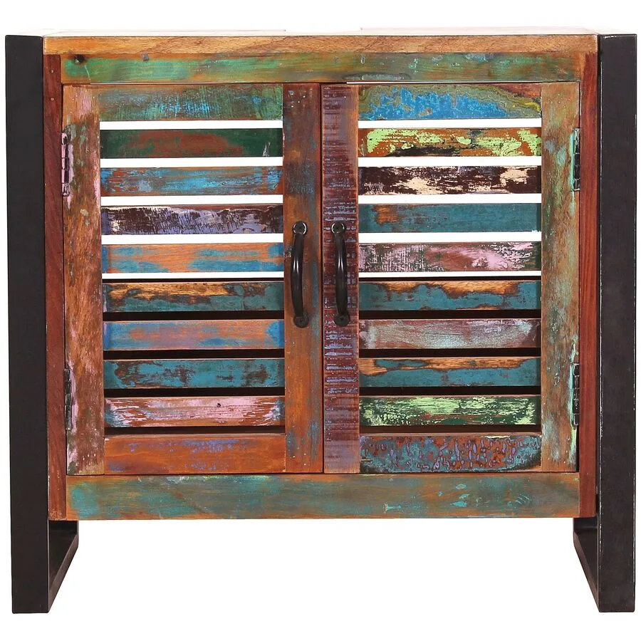 Unterschrank Indo bunt Altholz B 67 T 42 H 62 cm