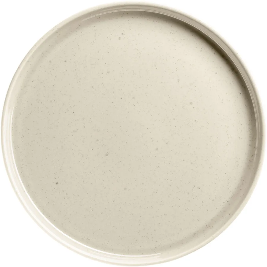 Teller flach Candy Beige Steinzeug 28 cm