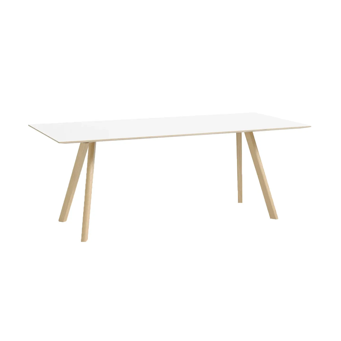 HAY CPH30 2.0 matbord 90x200 cm Vit laminat-lackerad ek