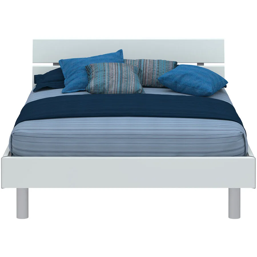 Modular Bett Livorno Weiss MDF/Kunststoff 140 x 200 cm