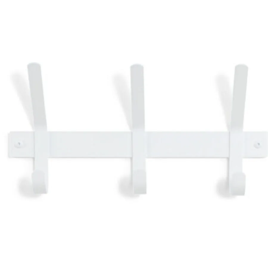 Spinder Design Garderobenleiste Hesta Weiss Stahl 21 cm