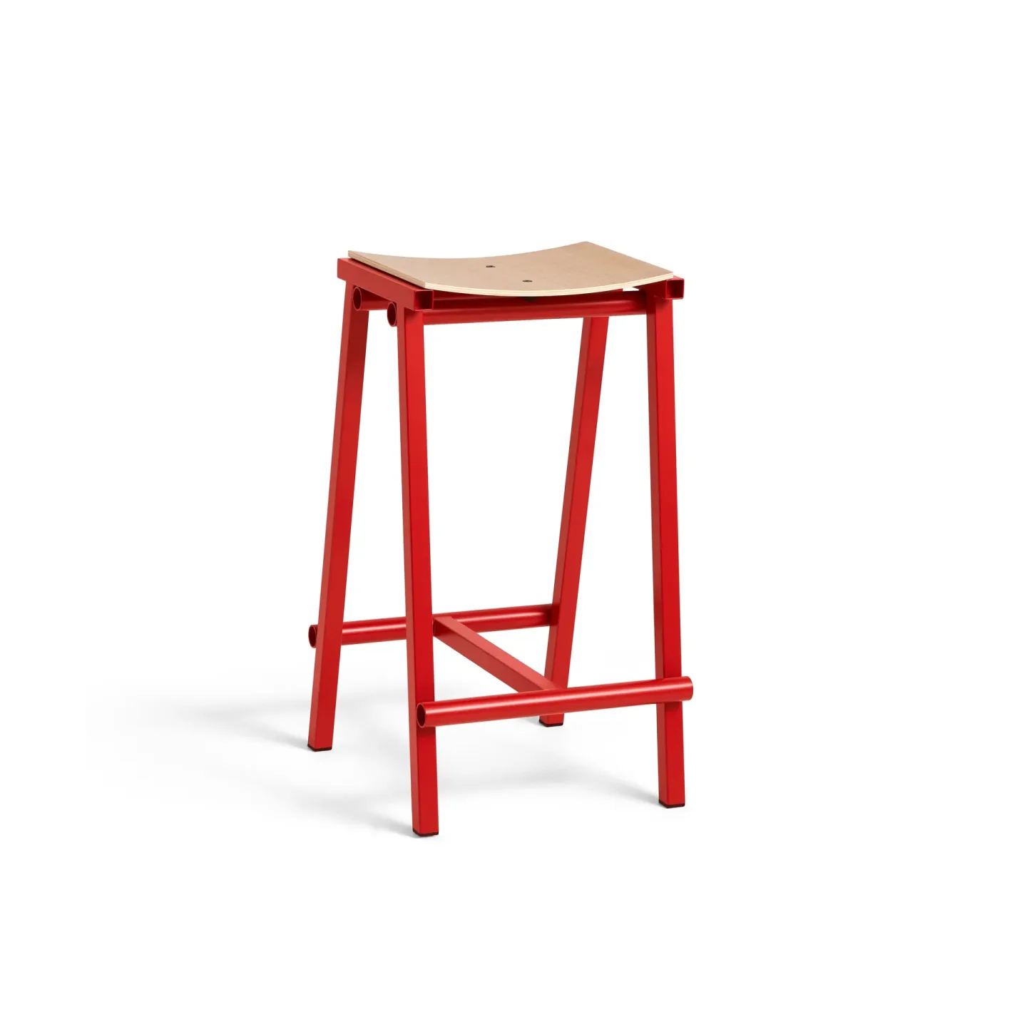 HAY Taburete 8 low barstol 65 cm Signal red (röd)