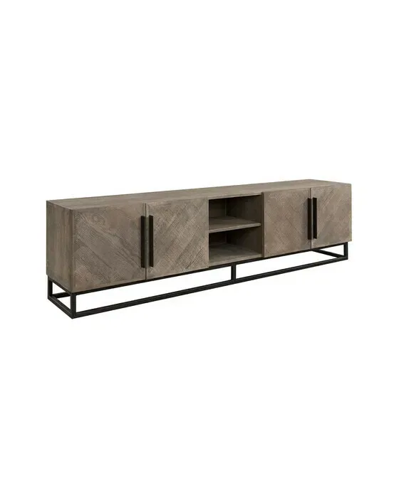 Vancouver Media Bench Pebbles Grey