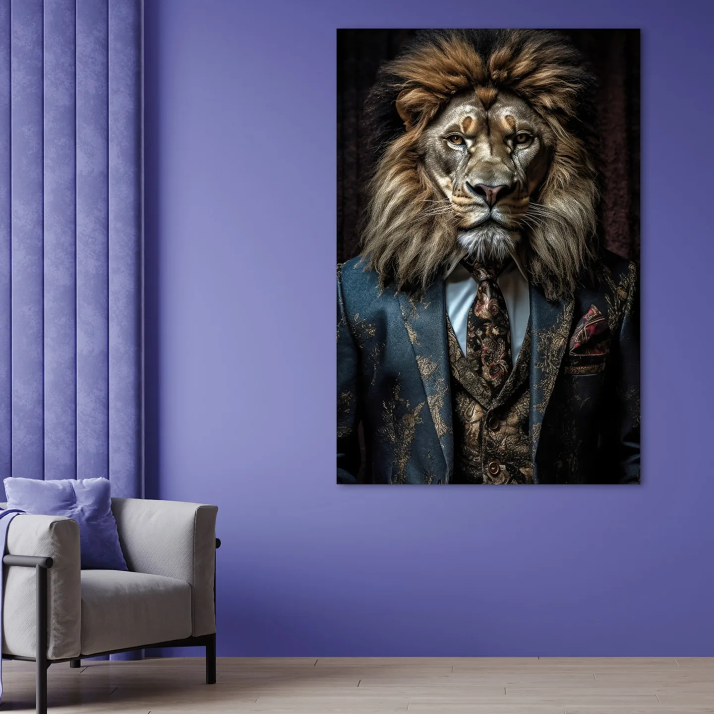 image LAND Acrylglasbild Stylish Lion | Schubiger Möbel