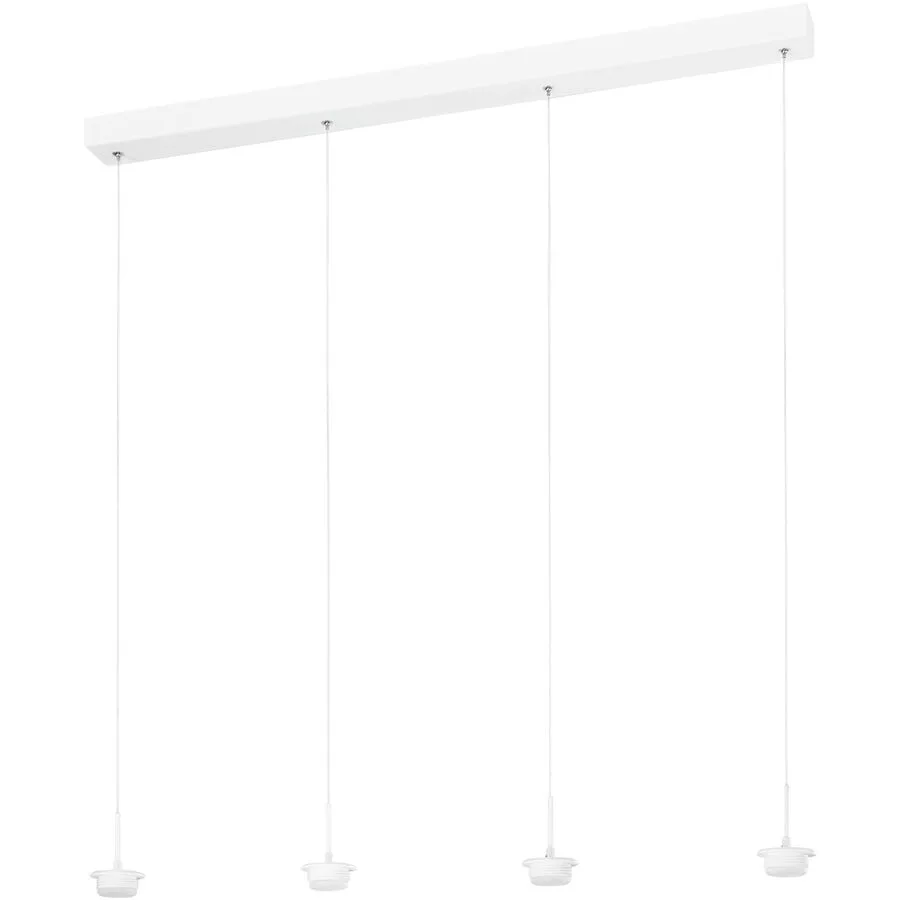 Pendellampe Cara Weiss Metall 87 cm 200 cm - LED - Lichtfarbe: Extra warmweiss - Helles Neutralweiss - LED Energiesparlampen