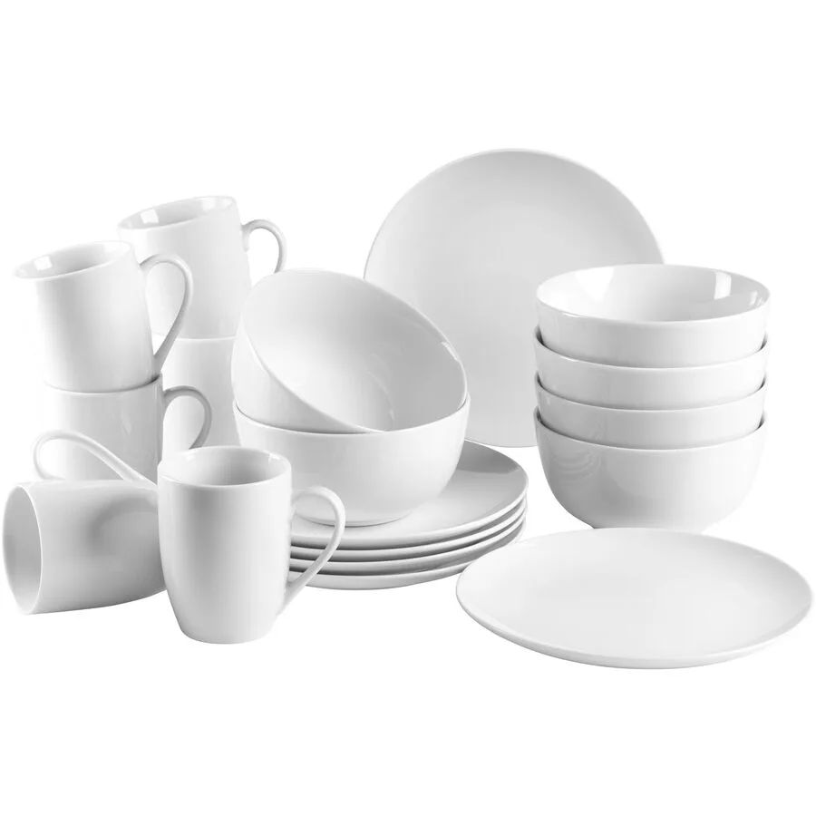 MÄSER Frühstücks-Set Barca Weiss Porzellan