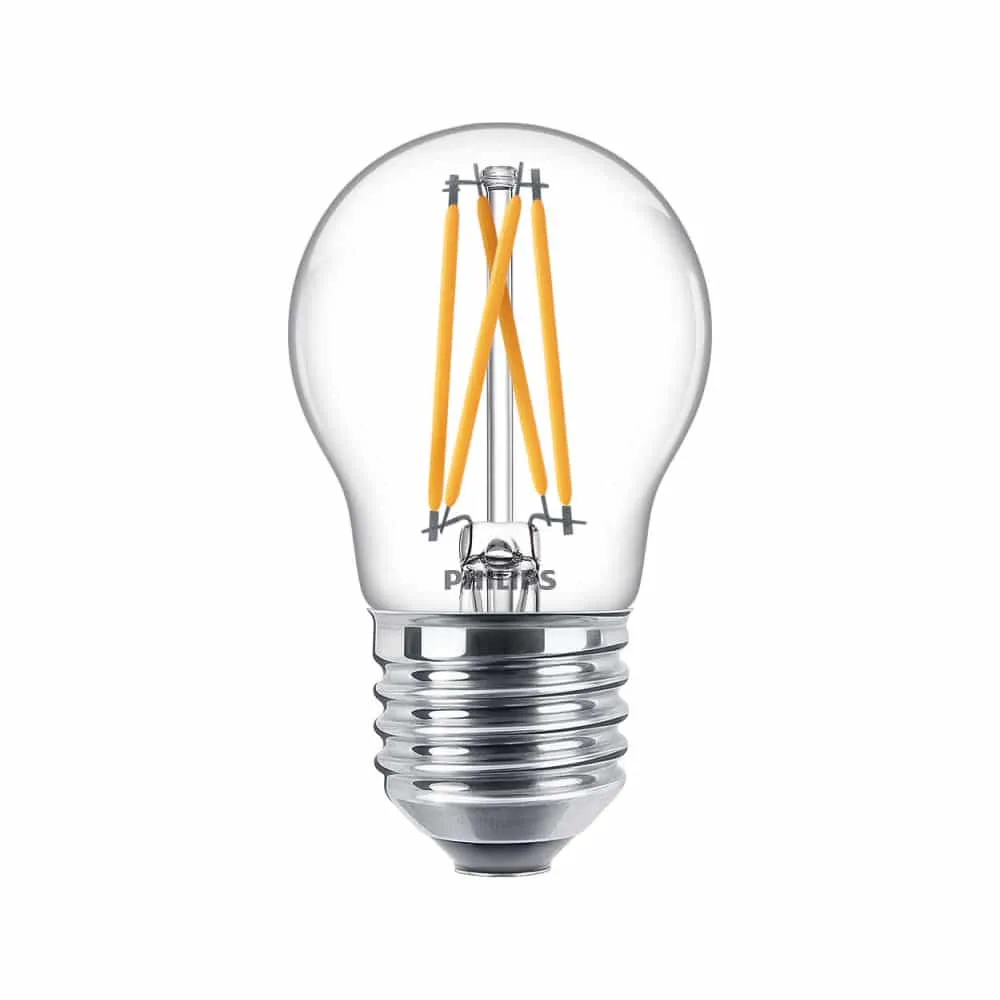 Klotlampa LED Dim to Warm Klar 470lm E27