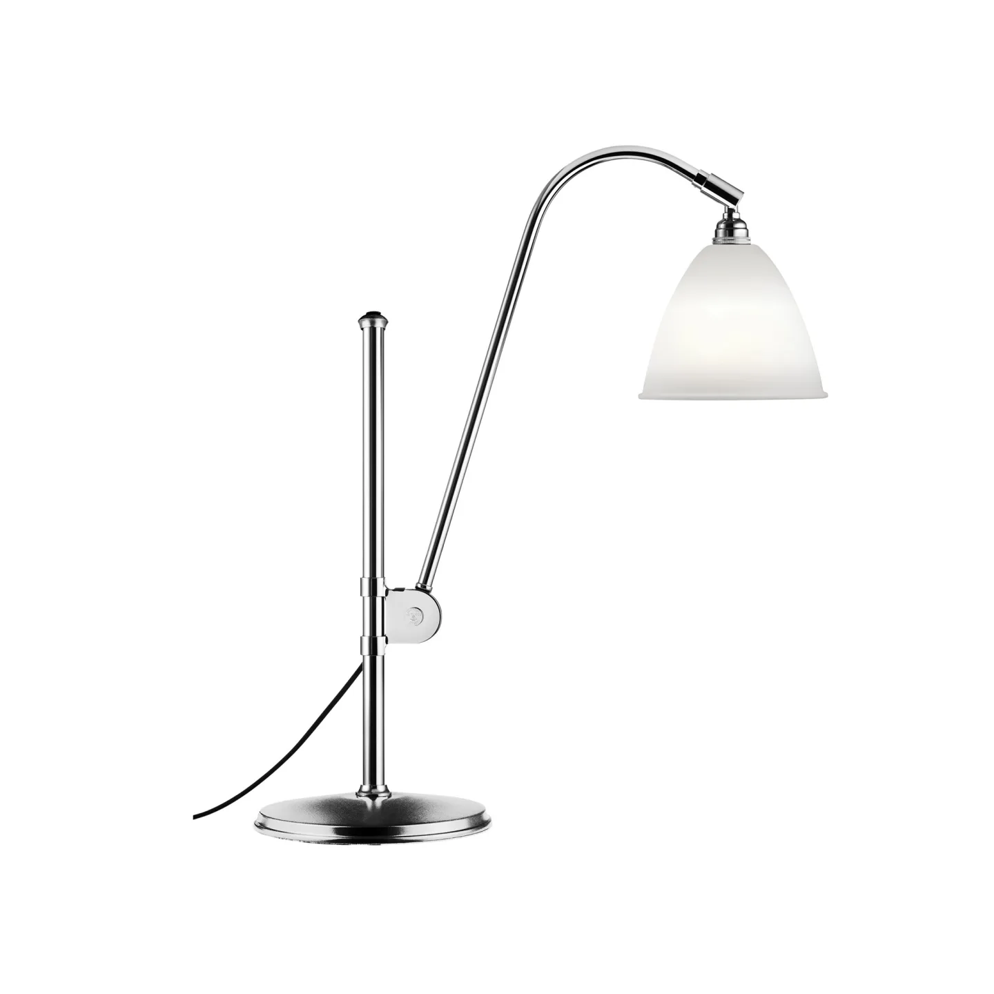 Gubi - Bestlite BL1 Bordslampa - Krom/Bone China - Bordslampor - Robert Dudley Best - Vit