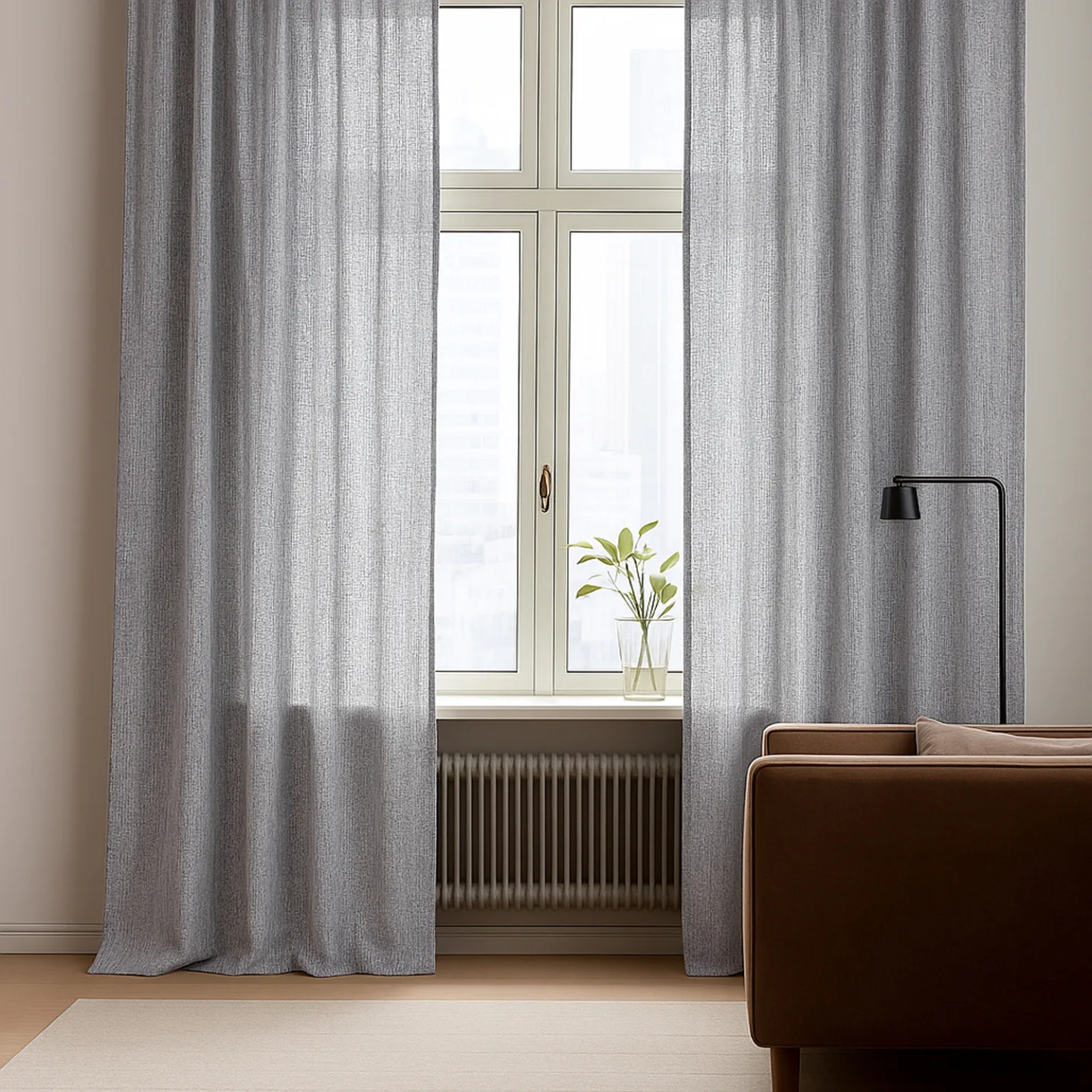 Gardiner - Lingardin Cosmina (grå) (Størrelse: 140 x 220 cm)