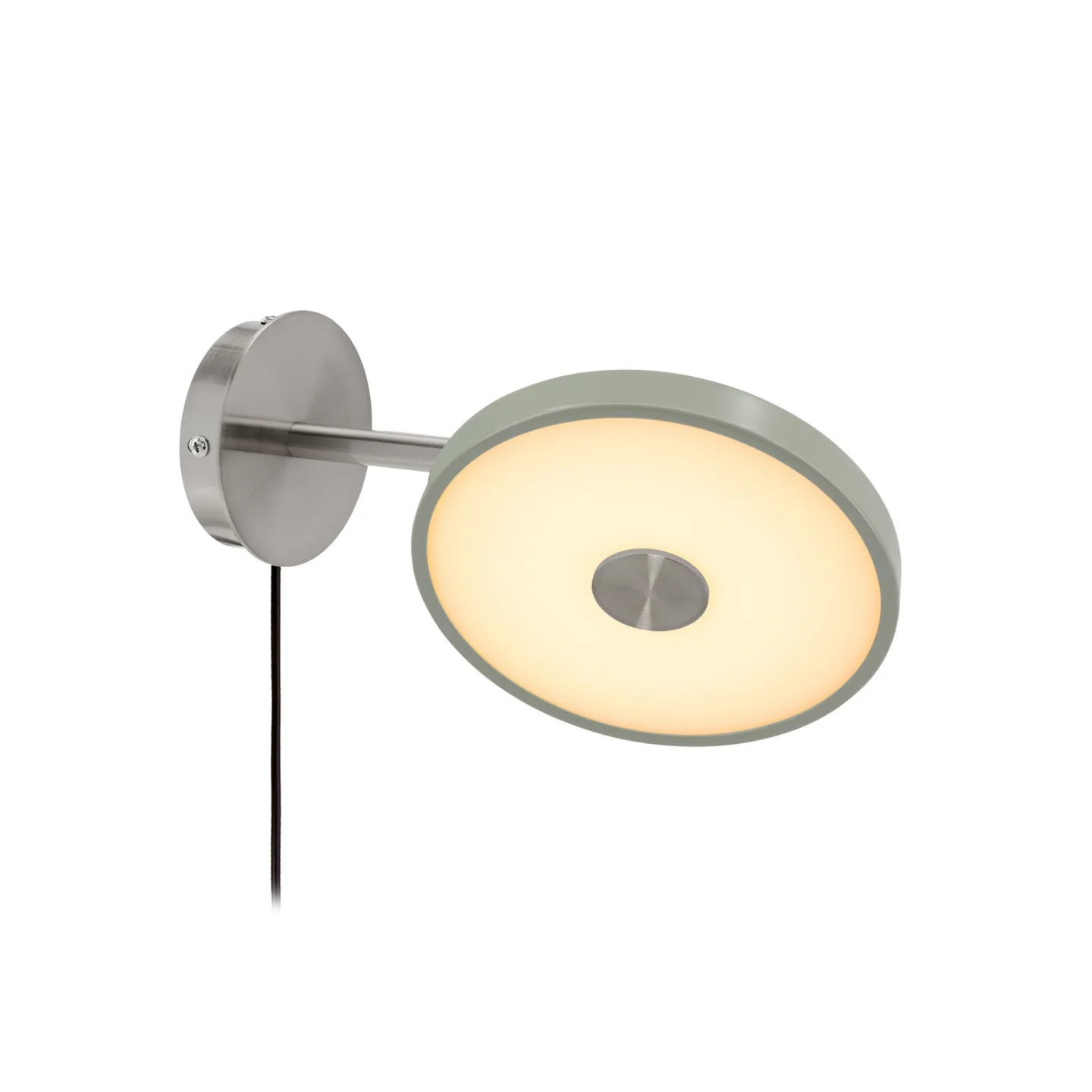 Asteria Short LED-Wandlampe, olivgrün, Stahl Stecker - UMAGE - Wohnzimmer - Design - Metall - Einflammig