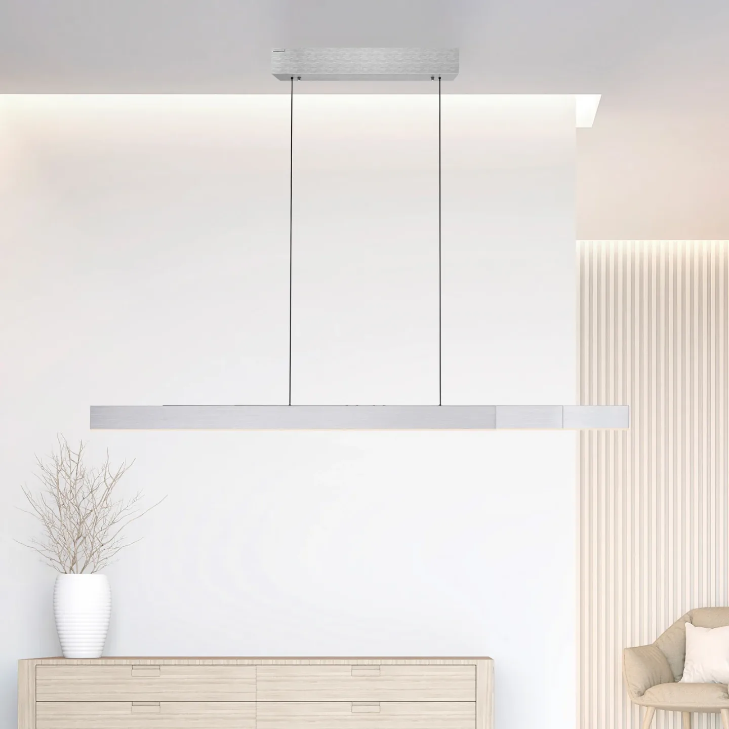Moto-Rise LED-hengelampe, diamant, aluminium, CCT – PURE PURE Moto-Rise - Stue - Moderne - Metall - Med flere lyskilder