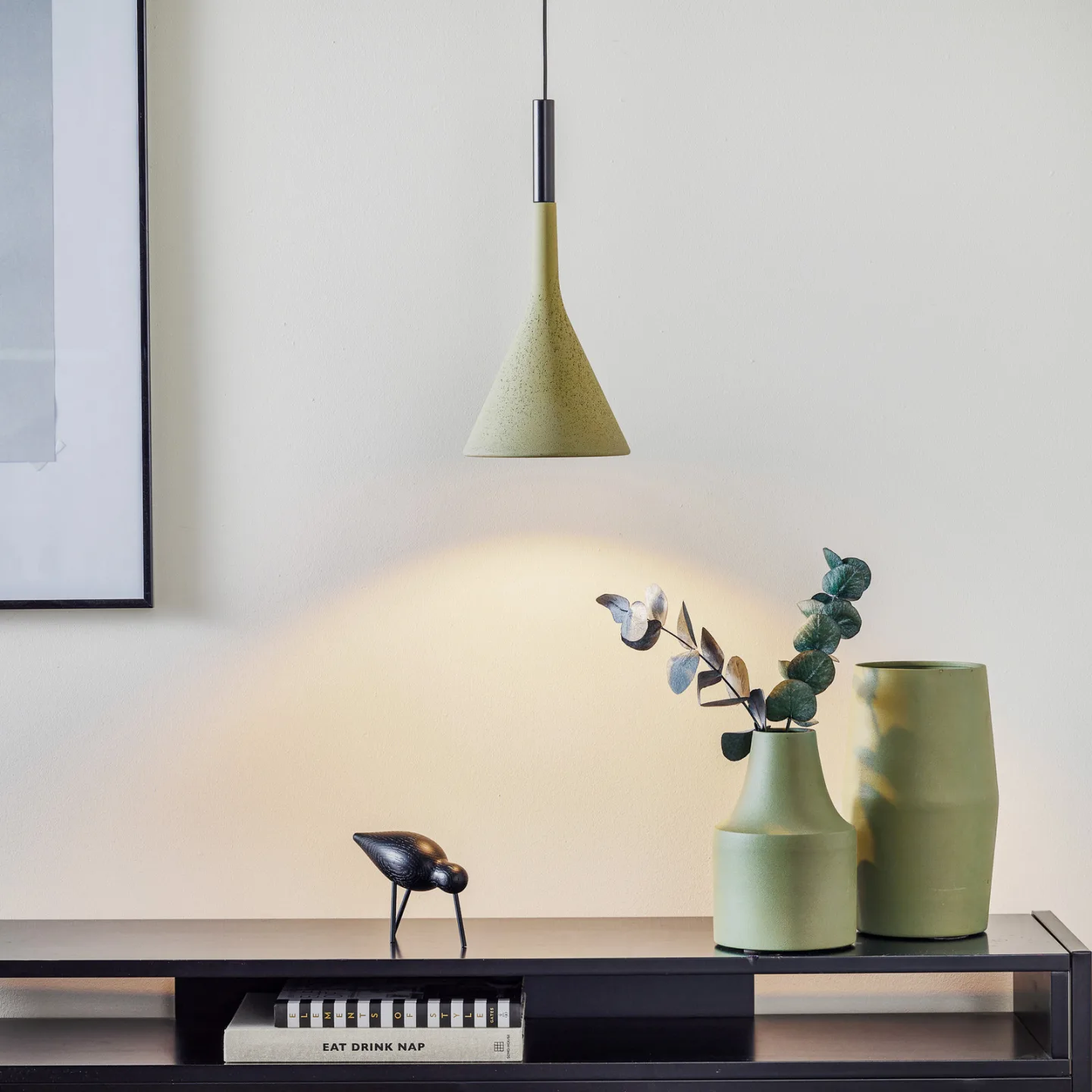 Aplomb Pendelleuchte GU10 Green - Foscarini - Küche - Design - Beton - Einflammig