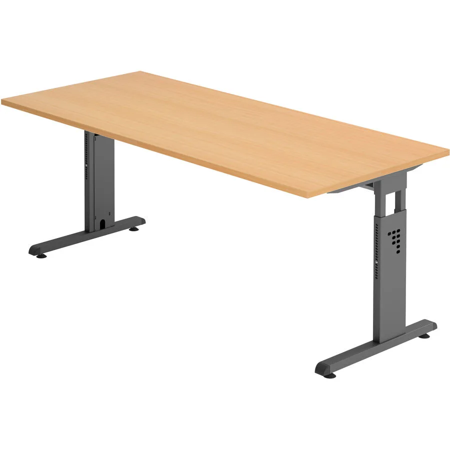 Schreibtisch Office buche Holzwerkstoff B 180 T 80 cm