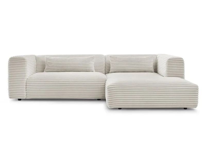 Ecksofa BOBOCHIC HARRY Cord-Stoff beige