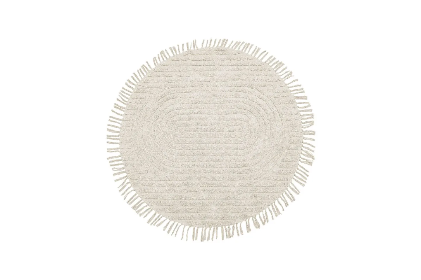 Halfeti Ryamatta 140 cm Rund - Beige