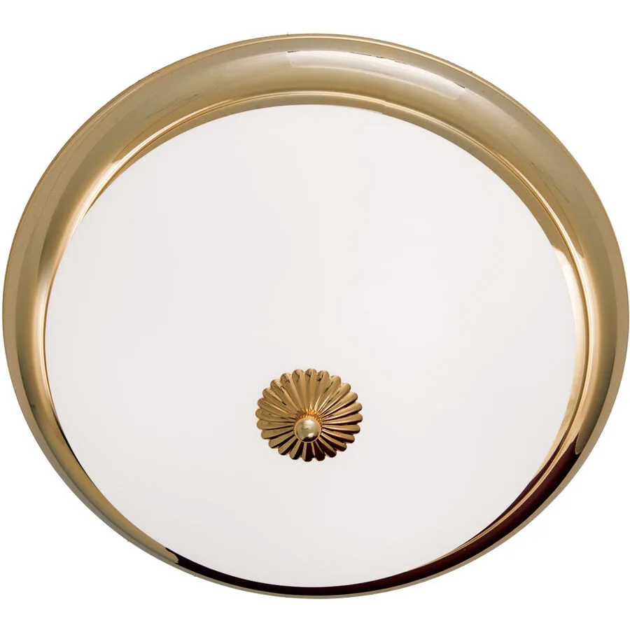 Briamond Deckenlampe Empire Gold Glas/Messing 47 cm 14 cm - Material: Messing/Glas