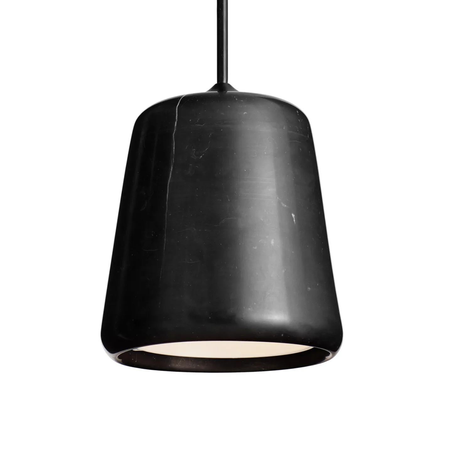 Material Pendelleuchte Black Marble - New Works Material The Originals - Wohnzimmer - Design - Stein - Einflammig