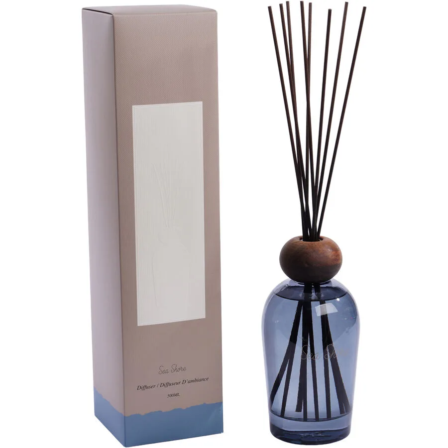 Diffusor Sarina Blau Glas/Holz 500 ml
