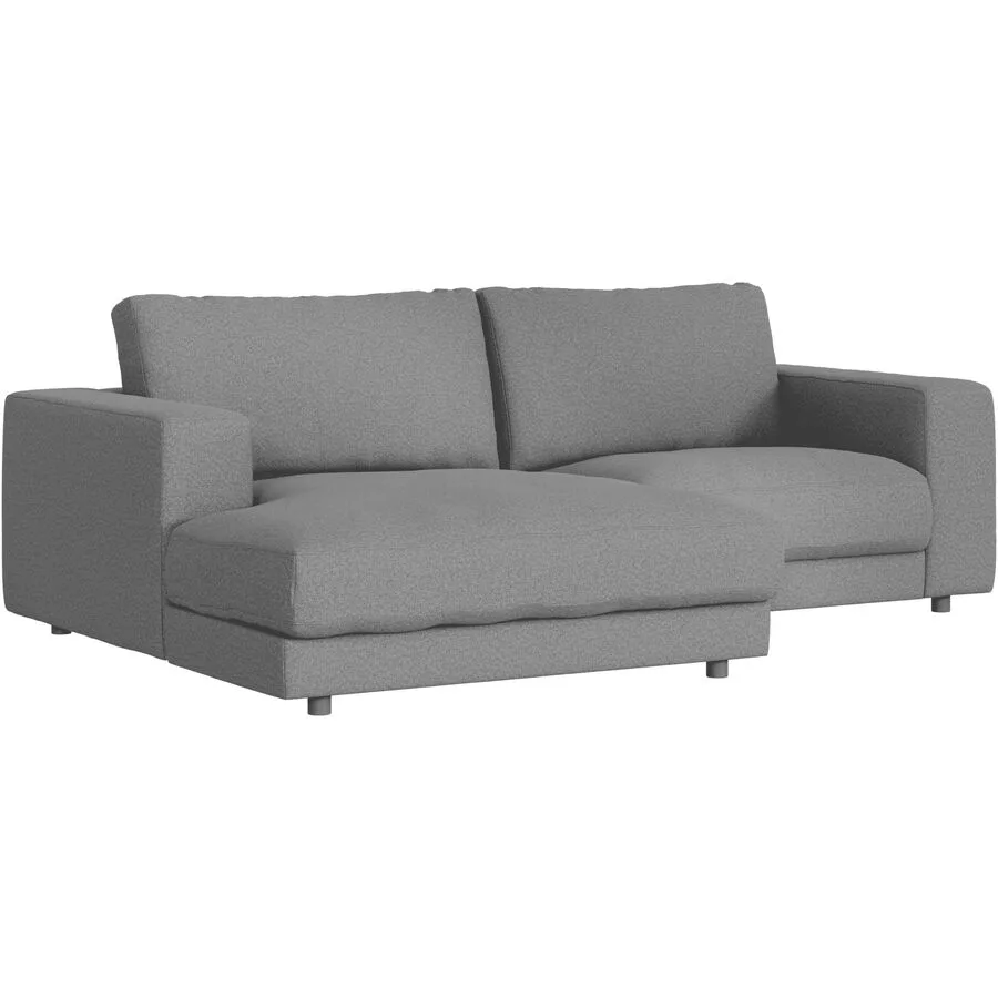 Ecksofa Ava Links Bezug: 100% Polyester grey B 240 T 170 cm - Möbel Konfigurator: Traummöbel individuell zusammenstellen