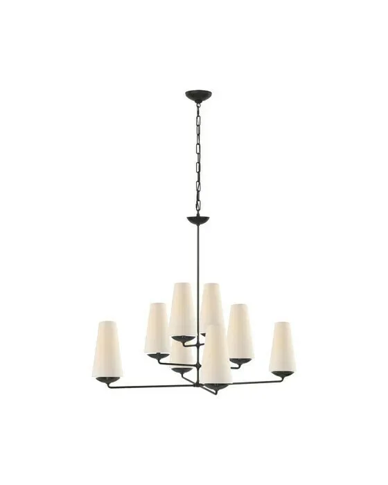 Fontaine Large Offset Chandelier Black