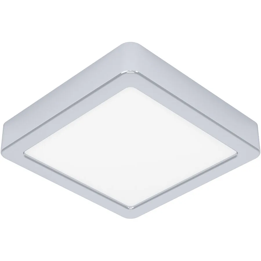 Eglo Deckenlampe Fueva 5 Grau Stahl 16 cm 2.8 cm - Farbe: chrom - LED - Lichtfarbe: Warmweiss - LED Energiesparlampen