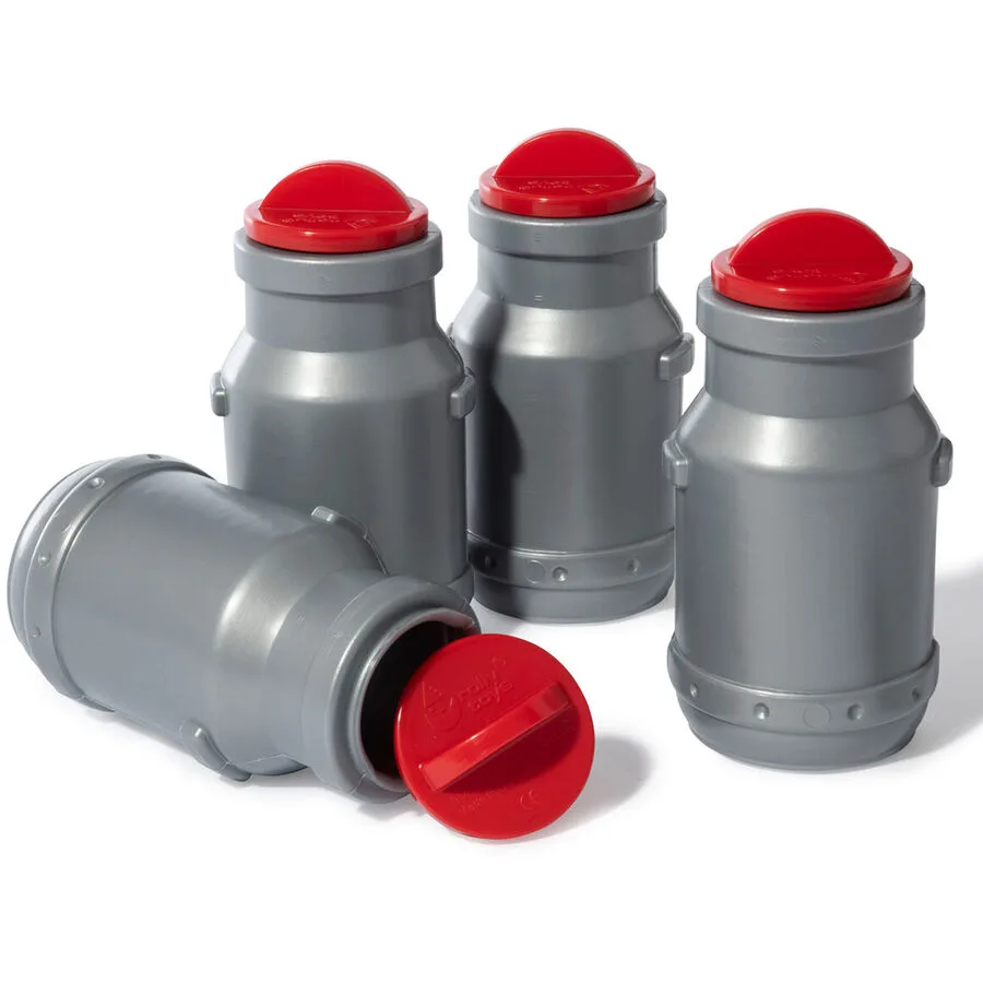 Milchkannen Rolly Toys Grau Kunststoff - Farbe: grau/rot