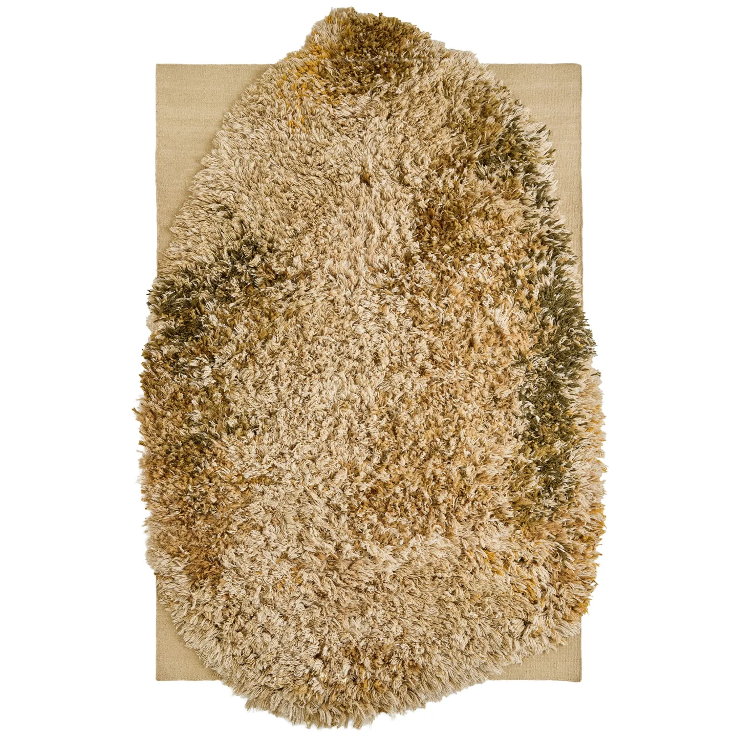 Nanimarquina - Alga wool rug Ochre 211 x 338 cm - Ullmattor - Nani Marquina - Beige - Naturmaterial/Ull