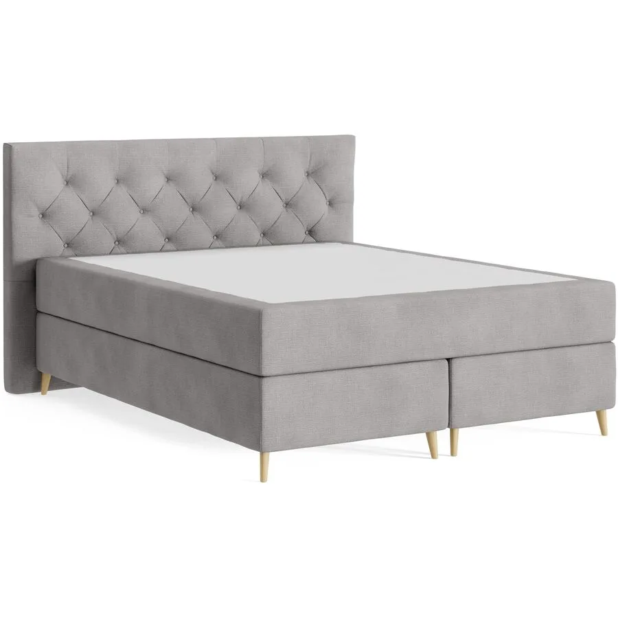 Boxspringbett Sørensen Wish - 65 Grey 160 x 200 cm - Möbel Konfigurator: Traummöbel individuell zusammenstellen