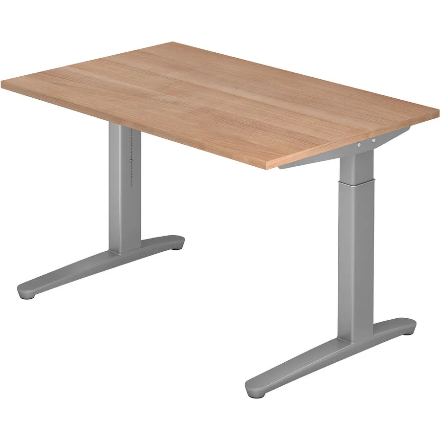 Schreibtisch Office nussbaum Holzwerkstoff B 120 T 80 cm