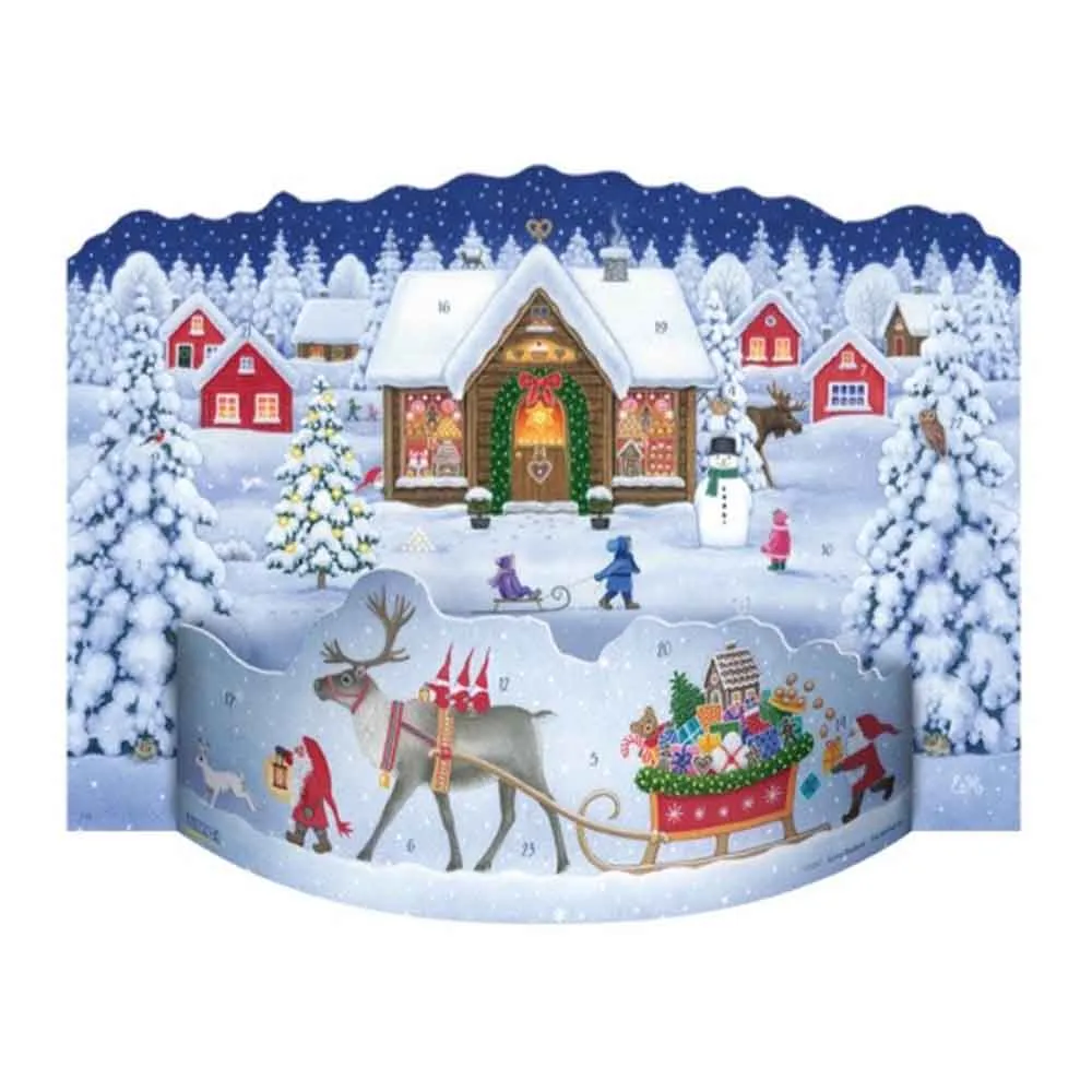 Gammaldags Adventskalender 3D Tomtebageri