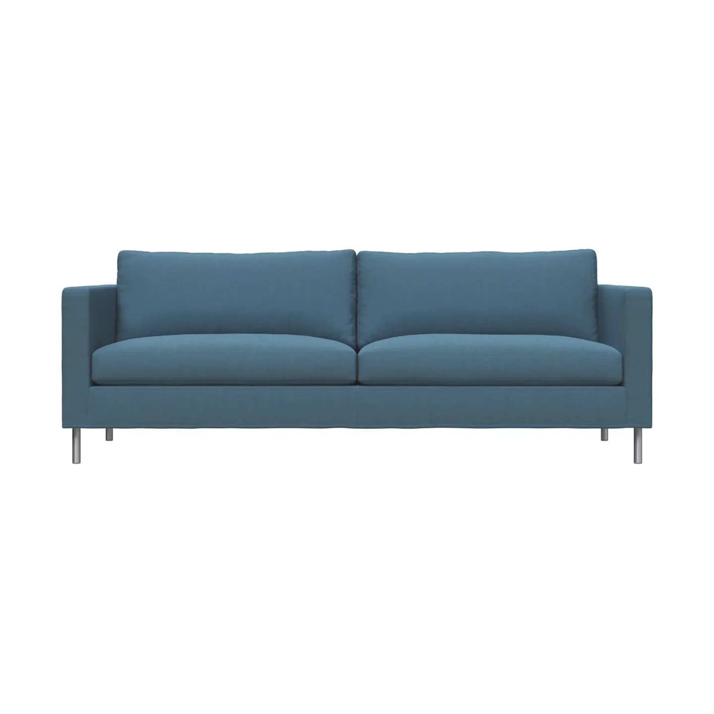 Fogia Alex 2,5 Sitz Sofa Stoff Hiro Light Blue-aluminiumbeine