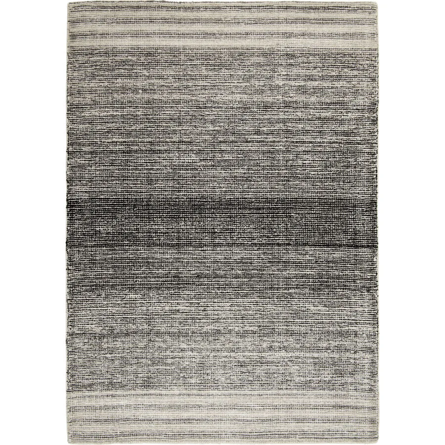 Teppich Anil Grau/Schwarz Wolle 160 cm 230 cm