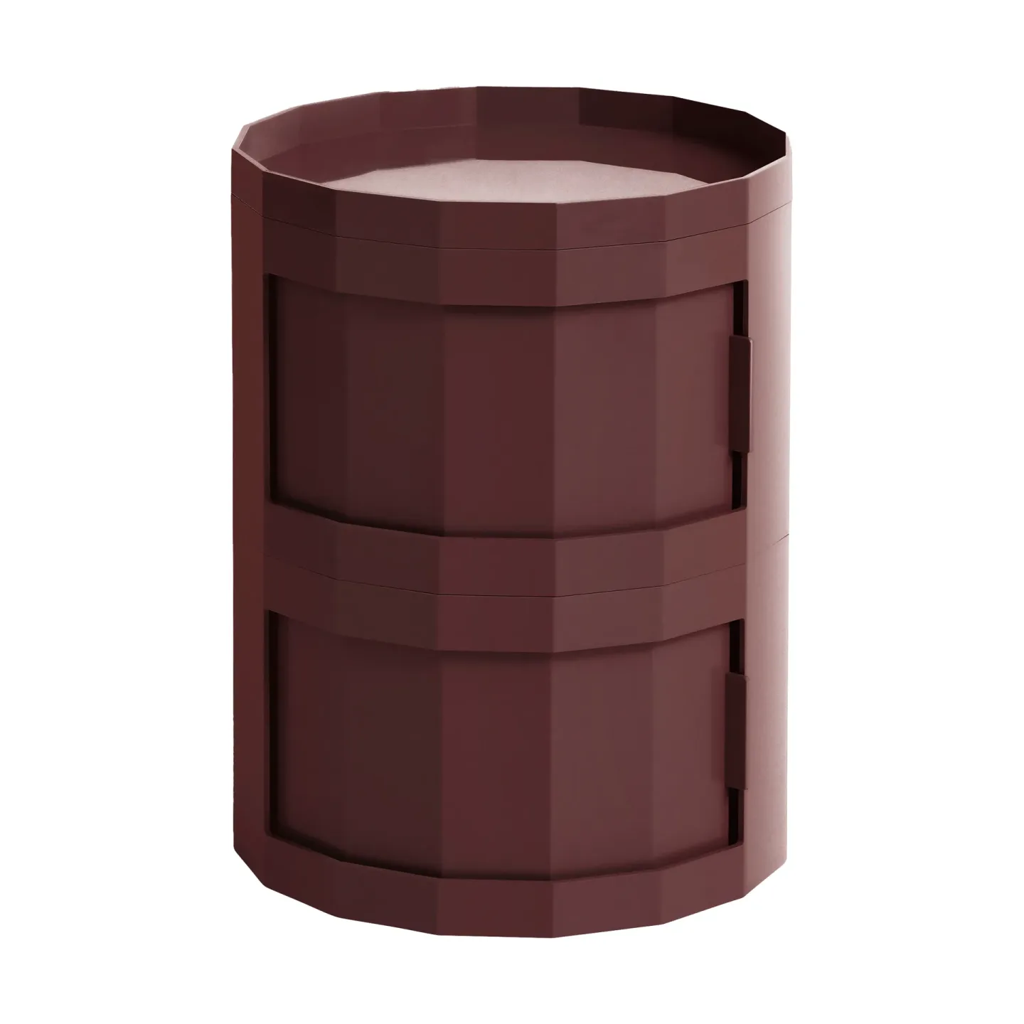HAY Facet Cabinet 20 Beistelltisch Burgundy