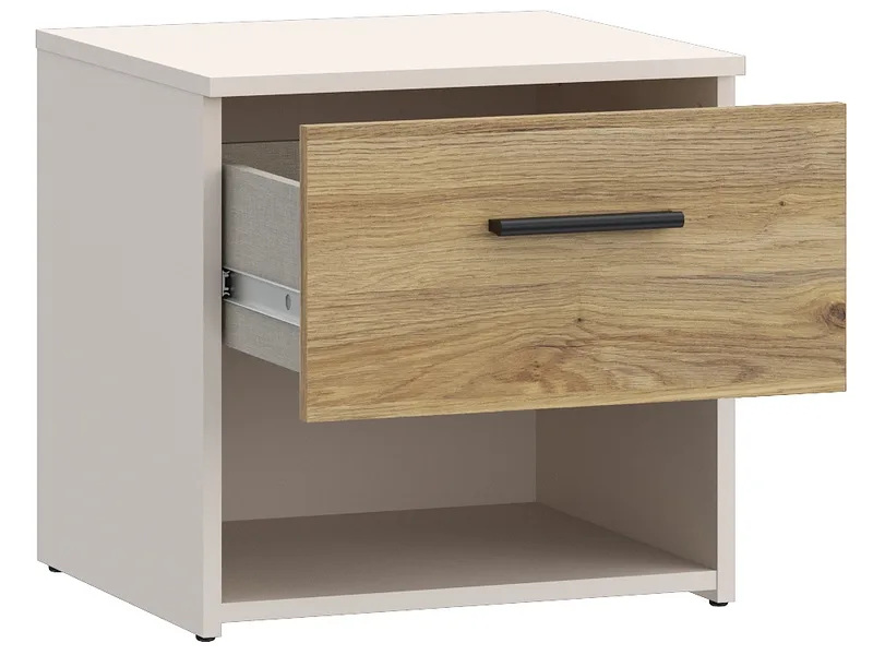 Nachttisch MARBELLA 1 Schublade 45.2x41.3x44cm beige dekor